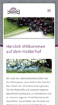 Mobile Screenshot of holderhof.ch