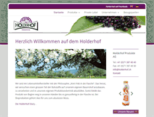 Tablet Screenshot of holderhof.ch